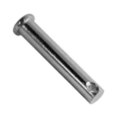 Clevis pin with machined groove and zinc-plated finish